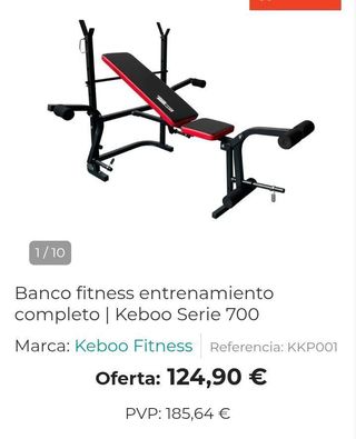 Banco de musculación Keboo Fitness Serie 700 ajustable