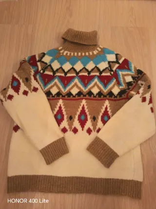 Jersey cuello alto grecas talla única