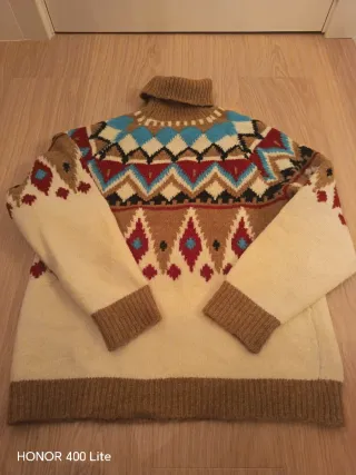 Jersey cuello alto grecas talla única