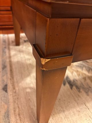 Mesa de centro de madera y cristal