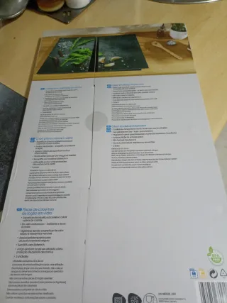 Cubre vitrocerámica sin estrenar cristal 2 piezas