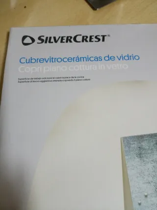 Cubre vitrocerámica sin estrenar cristal 2 piezas