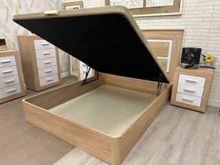 Dormitorio completo madera y blanco