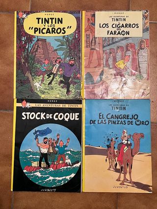 Lote 4 comics Tintin