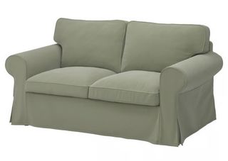 Conjunto Sofás Ikea 3-2-1 Tela Verde Como nuevo!