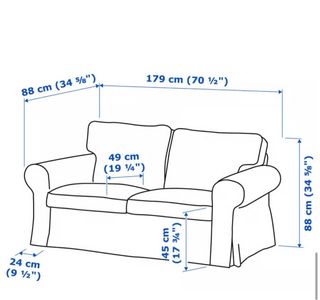 Conjunto Sofás Ikea 3-2-1 Tela Verde Como nuevo!