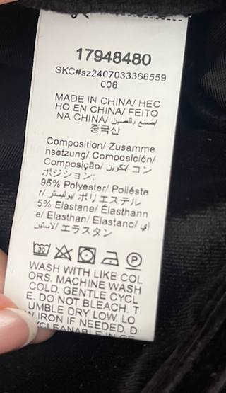 Body negro terciopelo manga larga