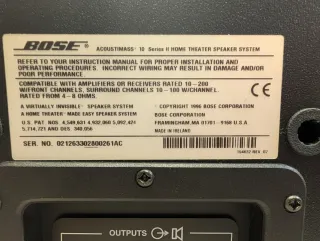 Subwoofer Bose Acoustimass 10 Serie II