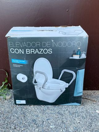Elevador de inodoro con brazos. Suplemento movilid