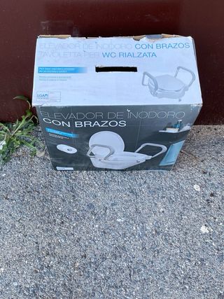 Elevador de inodoro con brazos. Suplemento movilid