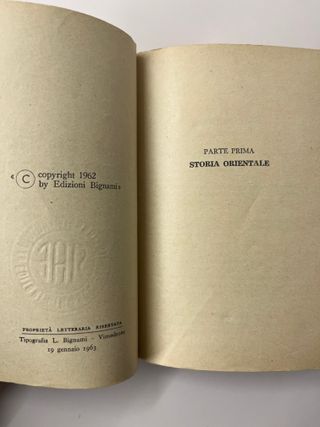 L’esame di storia orientale e greca, Bignami