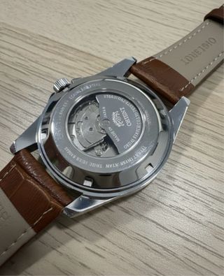 Reloj Orient Automático Open Heart Marrón