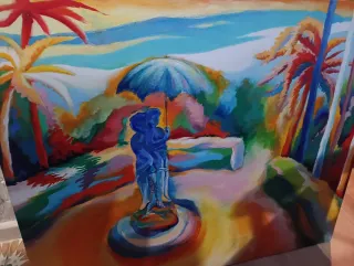 Cuadro abstracto multicolor