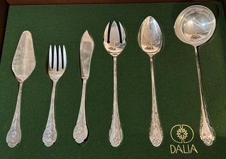 Cubertería Dalia Plata Maciza