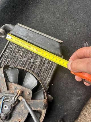 Radiador con ventilador
