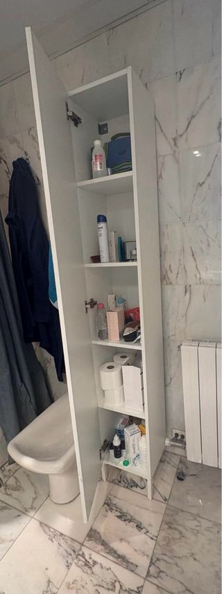 Armario de baño alto IKEA blanco