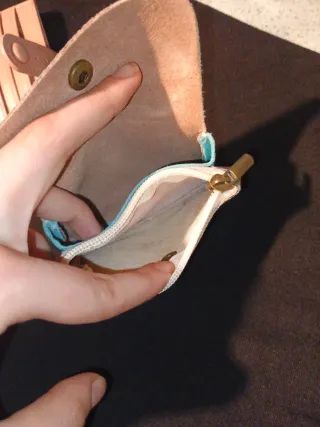 Monedero y tarjetero rosa