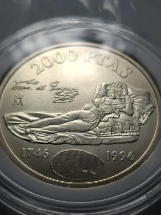 Lote 5 Monedas Plata 2000 Ptas. España