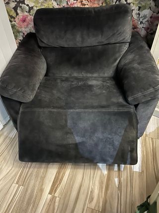 Sillón 1 plaza reclinable terciopelo. REBAJADO