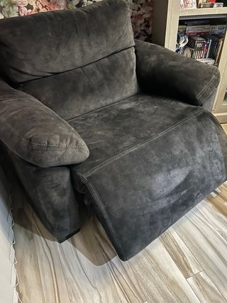 Sillón 1 plaza reclinable terciopelo. REBAJADO