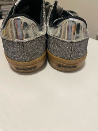 Zapatillas Victoria Mujer Plataforma Glitter