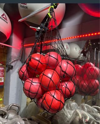 Saco 12 Pelotas Pilates Rojas