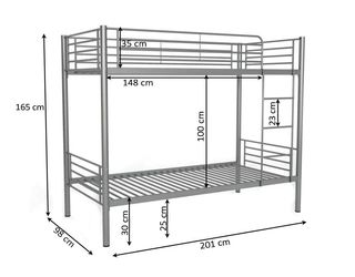 Litera metálica 90x190 cm ¡ENVIO Y PAGO EN CASA!