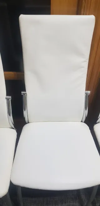 4 Sillas Comedor Cocina Blancas