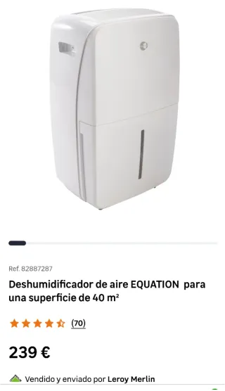 Deshumidificador Equation Blanco