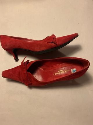 Zapatos Balenciaga Ante Rojo Talla 38