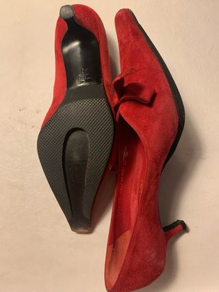 Zapatos Balenciaga Ante Rojo Talla 38