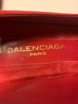 Zapatos Balenciaga Ante Rojo Talla 38