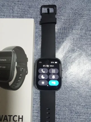 Smartwatch Poounur Nero e Rosa