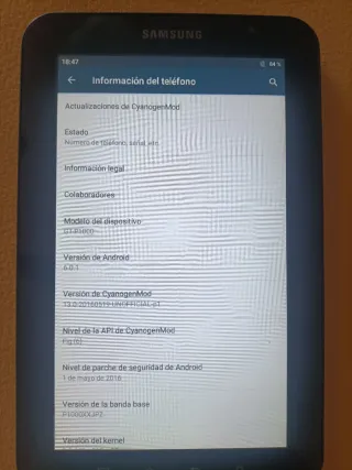 Samsung Galaxy Tab P1000 Negra