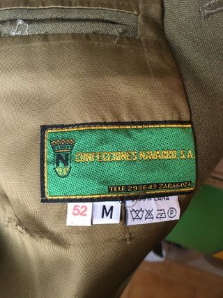 Traje militar antiguo años 60-70
