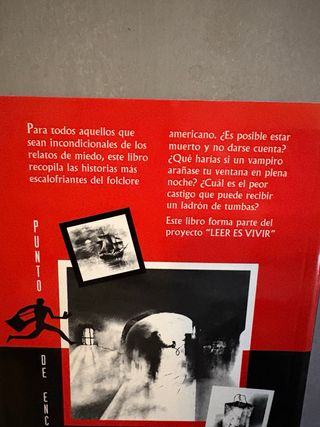 4 libros de relatos de terror. Como nuevos.