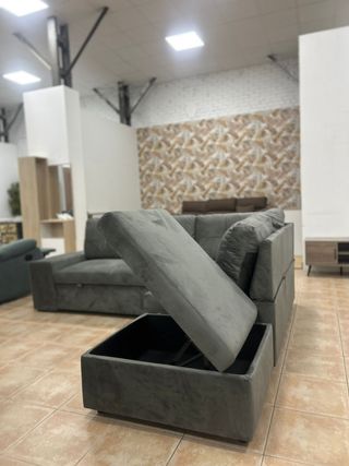 Sofá Rinconera Cama Gris NUEVO oferta