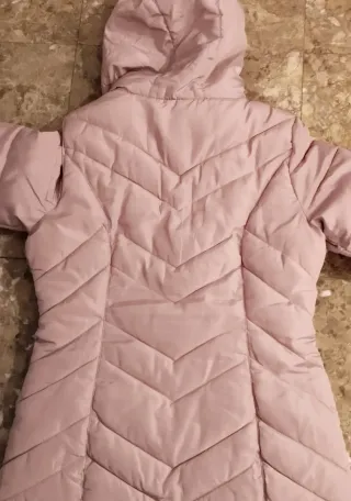 Parka rosa Zara con capucha