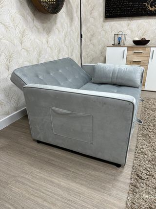 Sofa Abatible Gris en Oferta Nuevo