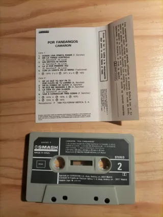 Casete Camaron Por Fandangos con Paco de Lucia