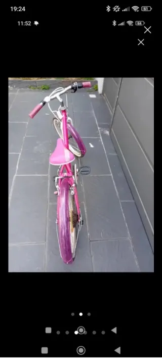 Bicicleta Niña B'Twin Rosa