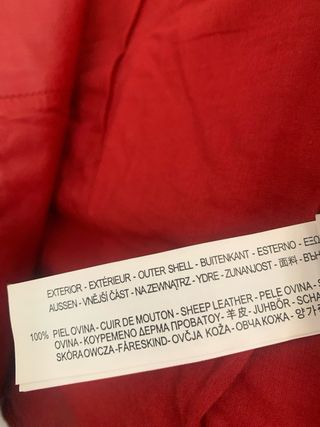 Cazadora motera Zara piel