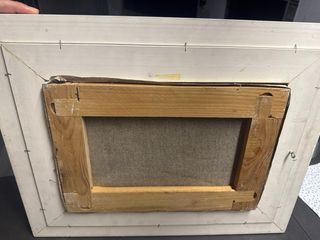 Cuadro de flores pintado al óleo