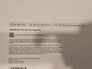 MacBook Pro M4 Pro 16,2" / 24GB RAM
