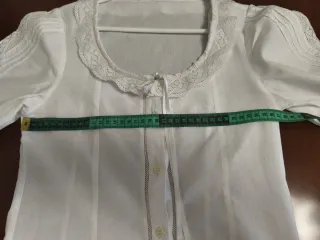 Camisa fallera niña blanca talla 34
