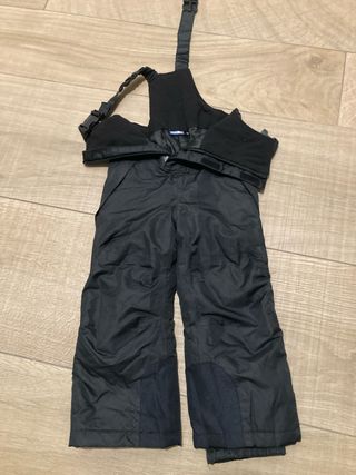 Pantalón esquí niño/niña negro 98-100cm