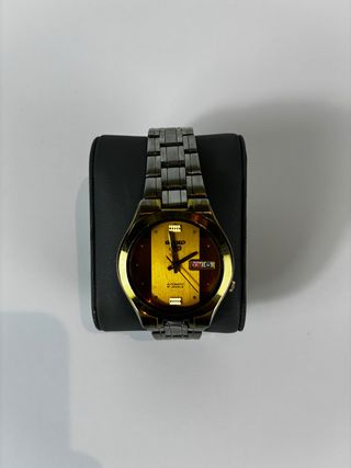 Seiko 5 automático vintage dorado Day-Date