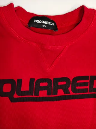Sudadera Dsquared Roja Unisex Talla 12 Años