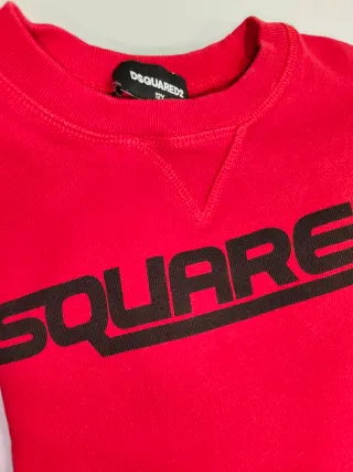 Sudadera Dsquared Roja Unisex Talla 12 Años