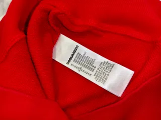 Sudadera Dsquared Roja Unisex Talla 12 Años